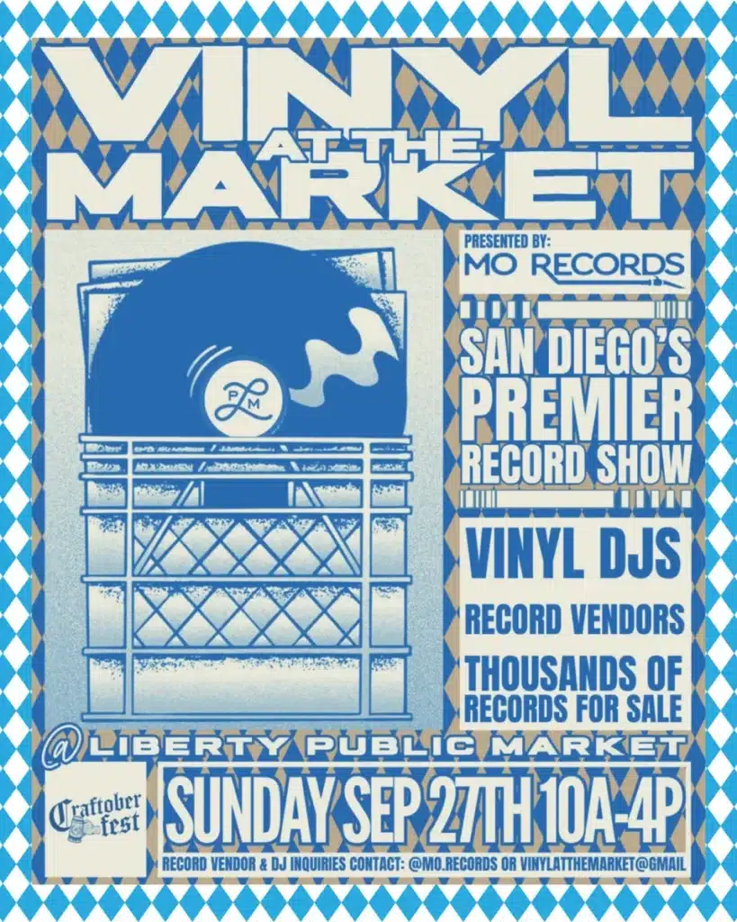 Vinyl at the Market presented by Mo Records at Liberty Public Market, Sunday September 27, 10 AM–4 PM.